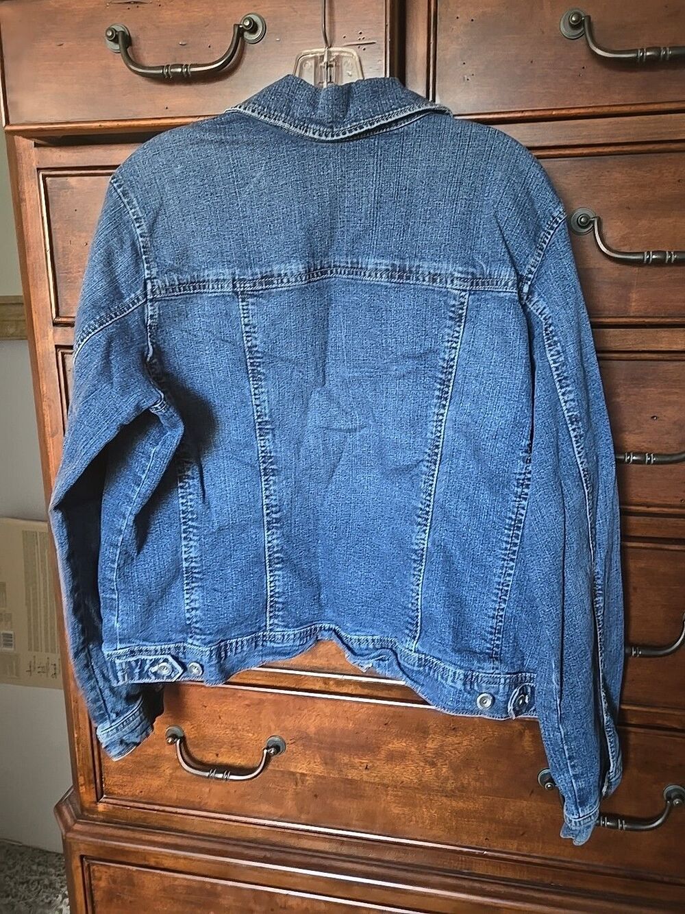 Sonoma Medium Wash Mid-weight Stretch Denim Jean Jacket XL - Picture 5 of 8